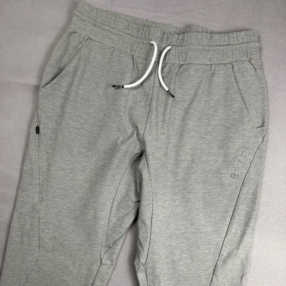 BYLT Premium Basics Everyday Joggers Mens Large Grey Athletic Sweatpants Taper